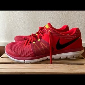 NIKE Running Training Shoes (Red) Flex 2014 Mens Style:642800-602